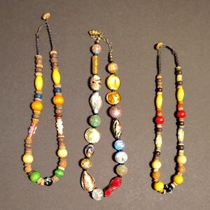 3pc Colorful Beaded Necklace Set